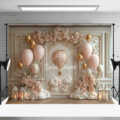 Luxury White Wall Rose Balloons Wedding Backdrop - Aperturee