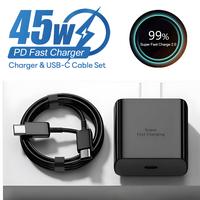 45W Super Fast Charger With 6.6FT Fast Charging Cable, Super Fast USB C Charger For Samsung Galaxy S24/S23/Note 20 Ultra, Ele...