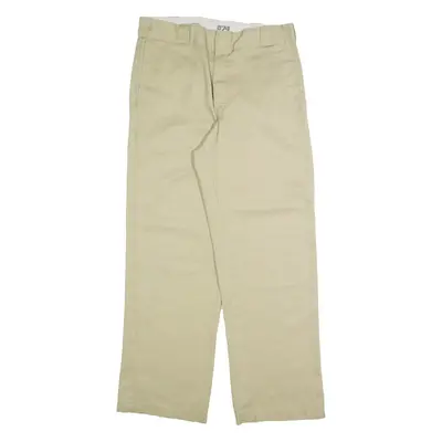 DICKIES Chino Mens Trousers Beige Regular Straight W30 L30