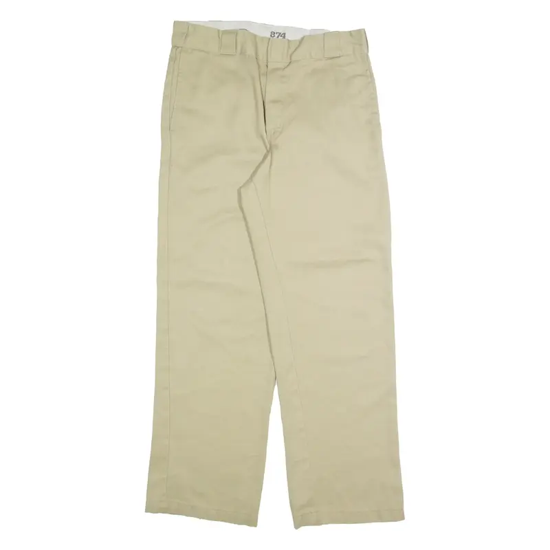 DICKIES Chino Mens Trousers Beige Regular Straight W30 L30