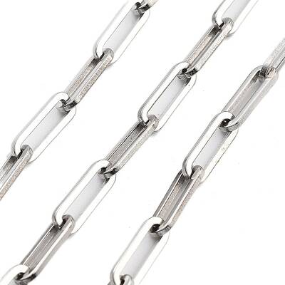 Tarnish Resistant 304 Stainless Steel Paperclip Chains