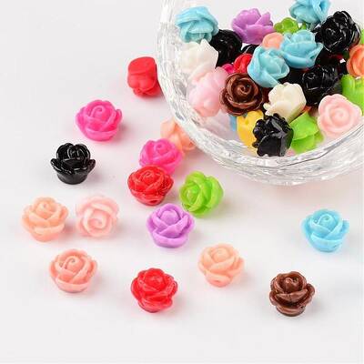 Opaque Resin Beads