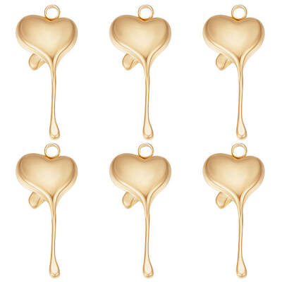 15Pcs Ion Plating(IP) 304 Stainless Steel Pendants
