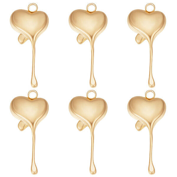 15Pcs Ion Plating(IP) 304 Stainless Steel Pendants