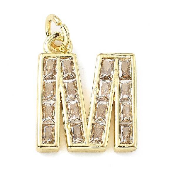 Brass Micro Pave Cubic Zirconia Pendants