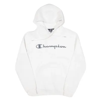 CHAMPION Mens White Hoodie M