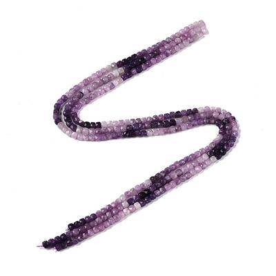 Gradient Color Natural Lepidolite Beads Strands