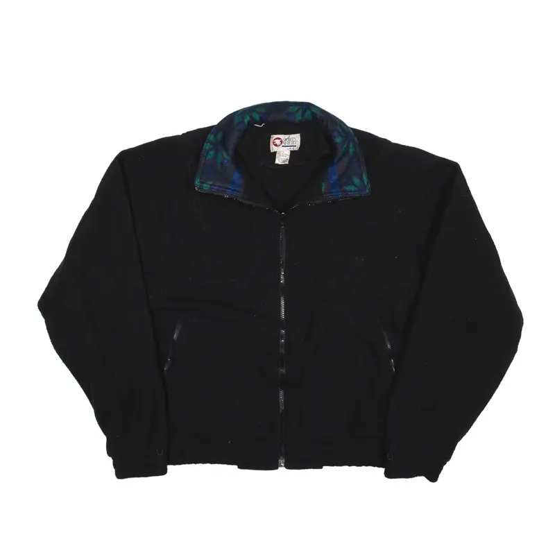 SPORT AFIELD Fleece Jacket Black Womens L