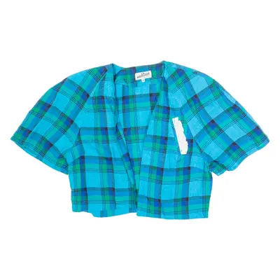 LA MADELEINE Womens Printed Waistcoat Blue Check M