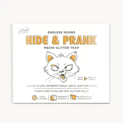 Hide & Prank Meowy Glitter Trap