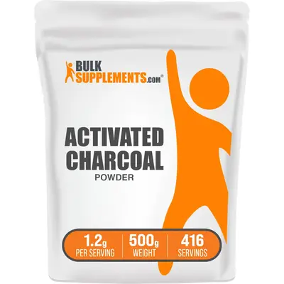 BulkSupplements Activated Charcoal Powder - Dietary Supplements - Natural - 100g-1kg - 1.2g per Serving