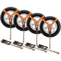 VEVOR Car Tie Down with Chain Anchors, Lasso Style 2\