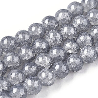 Baking Painted Crackle Glass Bead Strands