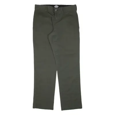 DICKIES Skateboarding Mens Trousers Green Slim Straight W30 L30