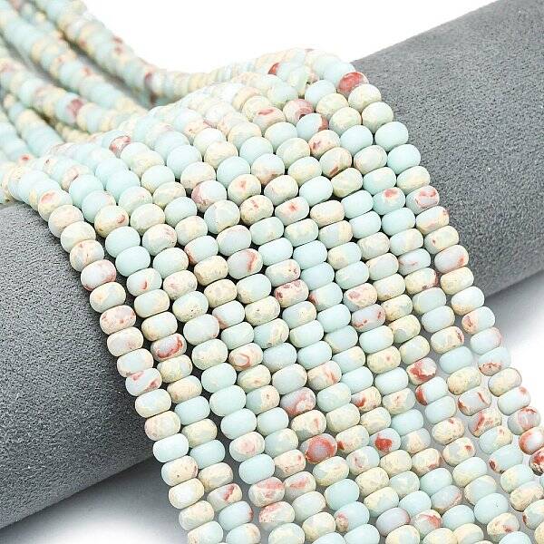 Synthetic ShouShan Stone Beads Strands