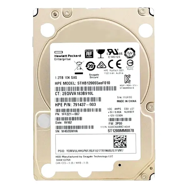 ST1200MM0078 Seagate 1.2TB 12Gb/s SAS 10000 2.5-inch 128MB Hard Drive