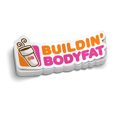 Buildin' Bodyfat - Hard Hat Decal