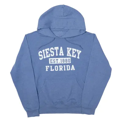 Siesta Key Florida USA Hoodie Blue Pullover Womens S