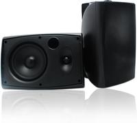 Herdio Bluetooth Wired Speakers, 6.5 Inch Pair of Wall Mount Water Resistant for Outdoor,400W (Black/White) Audio Adjustable ...