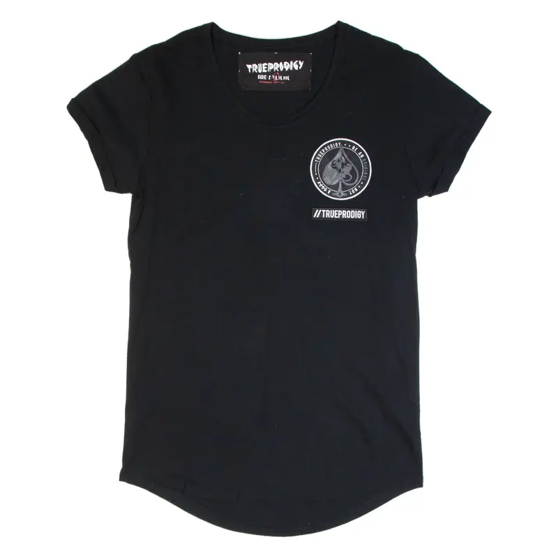 TRUE PRODIGY Womens T-Shirt Black L