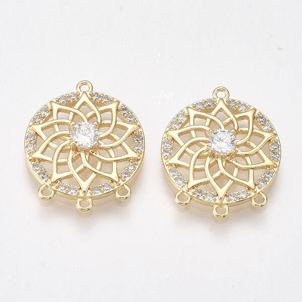 Brass Cubic Zirconia Chandelier Components Links