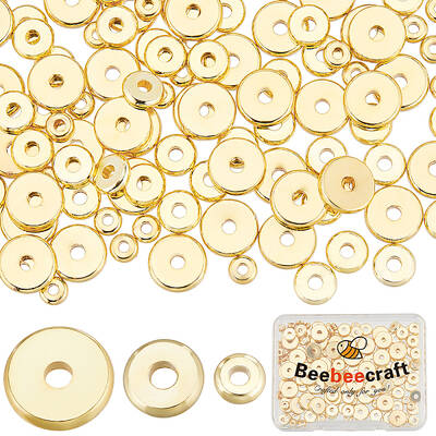 150Pcs 3 Style Brass Beads