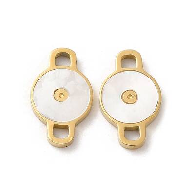 304 Stainless Steel with Shell Connector Charms