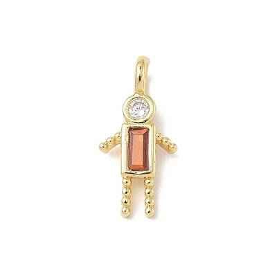 Brass Micro Pave Cubic Zirconia Pendants