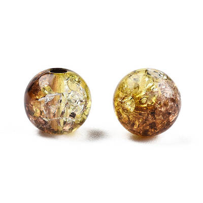 Transparent Crackle Acrylic Beads