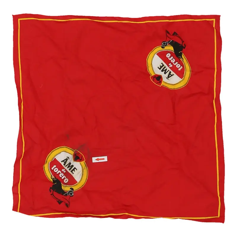 Ame De Torero Scarf - No Size Red Cotton
