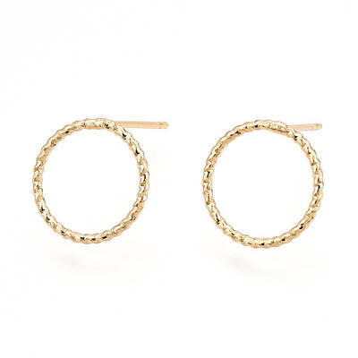 Brass Stud Earrings