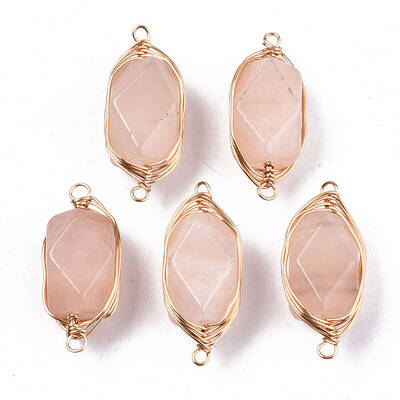 Natural Pink Aventurine Links/Connectors