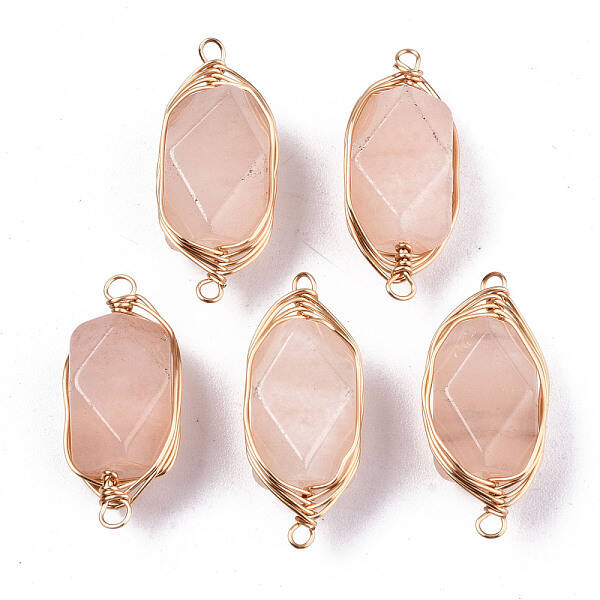 Natural Pink Aventurine Links/Connectors