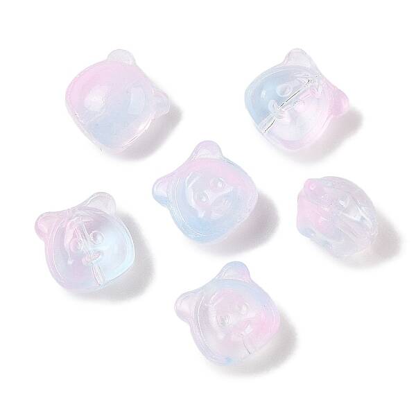 Transparent Spray Paint Glass Beads