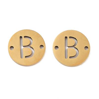 PVD Vacuum Plating 201 Stainless Steel Hollow Flat Round Links
