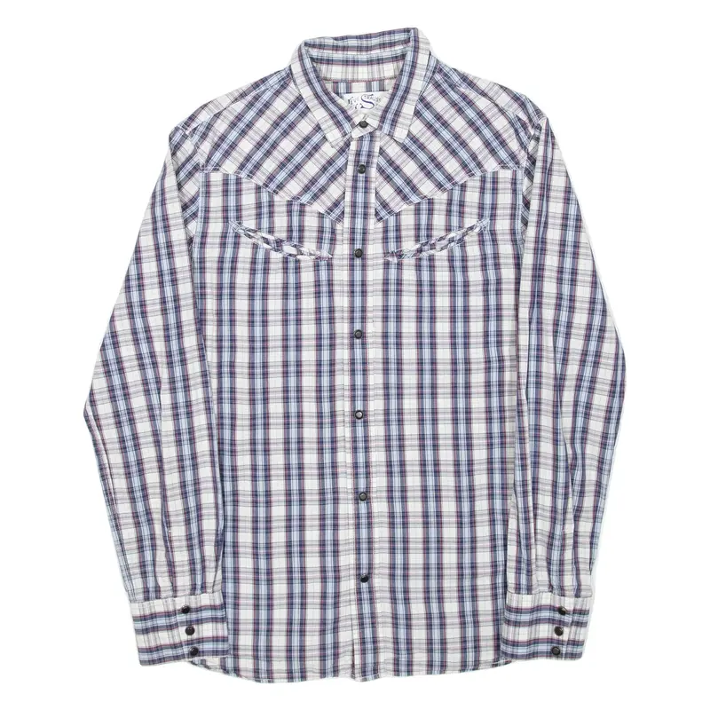 LEVI'S STRAUSS & CO Mens Shirt Blue Check Long Sleeve M