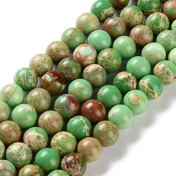 Dyed Natural Regalite/Imperial Jasper/Sea Sediment Jasper Beads Strands