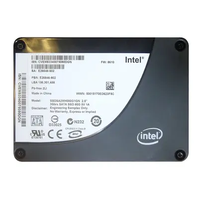 Intel SSDSA2MH080G1GN | X25-M 80GB Multi-Level Cell SATA 3Gb/s 2.5-Inch Solid State Drive