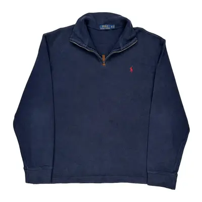 Polo By Ralph Lauren 1/4 Zip - XL Navy Cotton