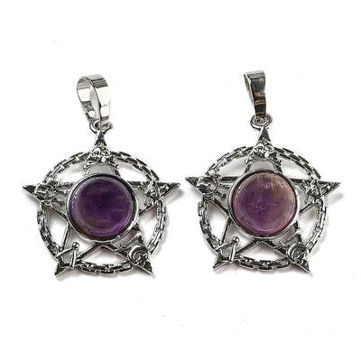 Natural Amethyst Pendants