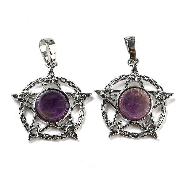 Natural Amethyst Pendants