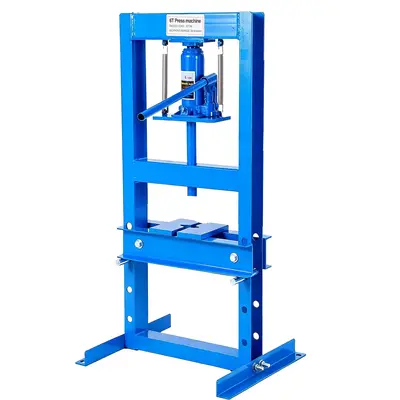 Garvee 6-Ton Hydraulic H-Frame Shop Press - Heavy-Duty Garage Floor Press with Stamping Plates, Adjustable 3.15-10.28 for B...