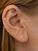 925 Sterling Silver Cute Heart Shaped Stud Earrings, Fashionable Fine Studs Earrings for Women & Girls, Trendy All-match & Ex...