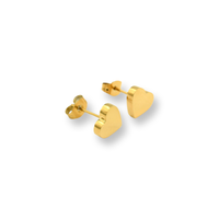 Stainless Steel Mini Love Earrings for Women - Fashion Accessory