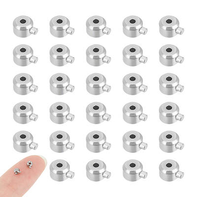 40Pcs 303 Stainless Steel Crimp Beads
