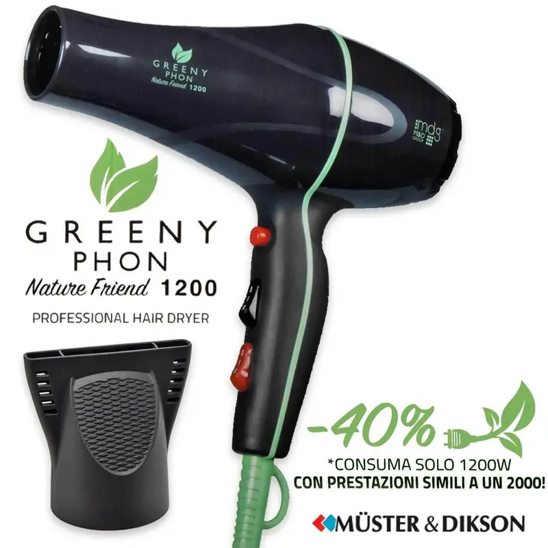 Muster green hair dryer nature friend