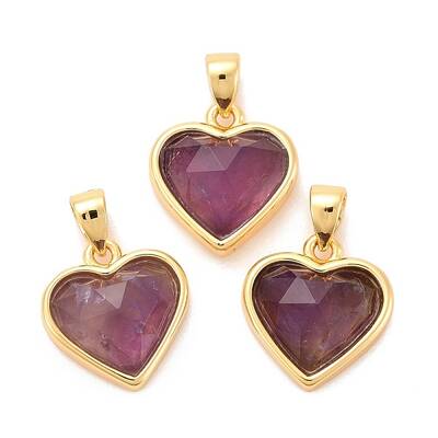 Natural Amethyst Charms
