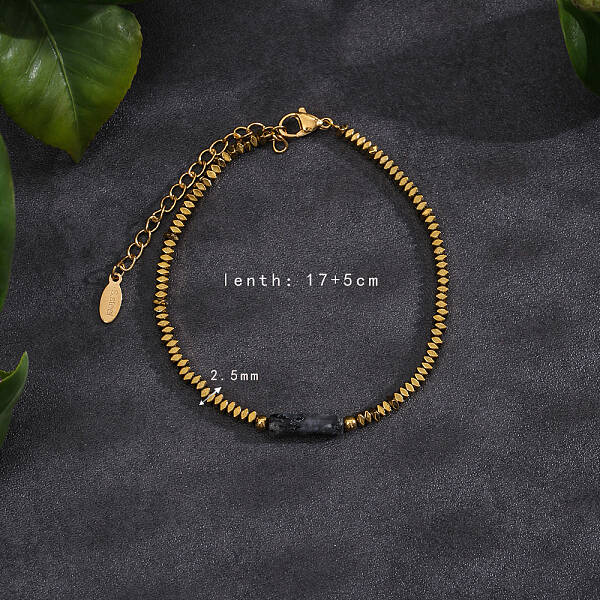 Natural Fluorite Beads Stretch Bracelets for Women Men