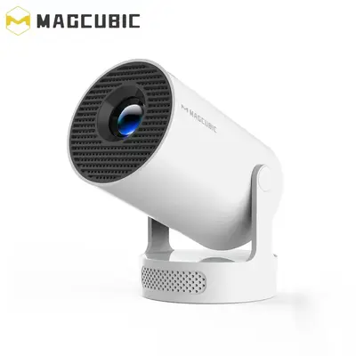 MAGCUBIC HY300Pro+ Portable Projector, 290ANSI Android11 Portable LED Projector, WiFi6 BT5.4 Built-in Speaker Home Cinema Min...