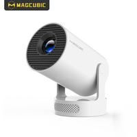MAGCUBIC HY300Pro+ Portable Projector, 290ANSI Android11 Portable LED Projector, WiFi6 BT5.4 Built-in Speaker Home Cinema Min...
